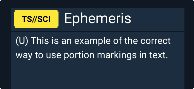 Do: Use colored Tags for general section markings and text portion marking in portions lower in the visual hierarchy  