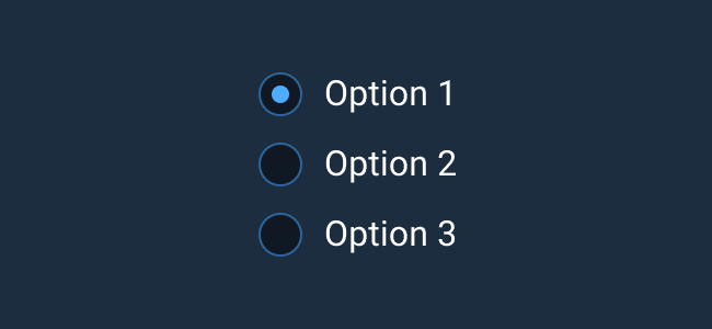 Do: Use Radio Buttons when asking users to select a mutually exclusive option from a predefined set of options. When one selection is made, a previous selection becomes deselected.